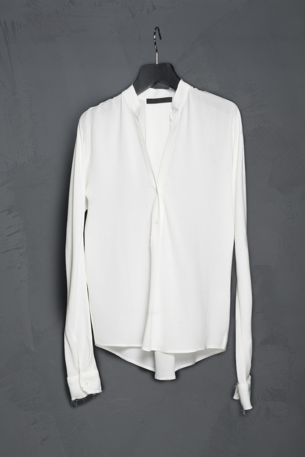 KES Henley V Neck Blouse KES Henley V Neck Blouse
