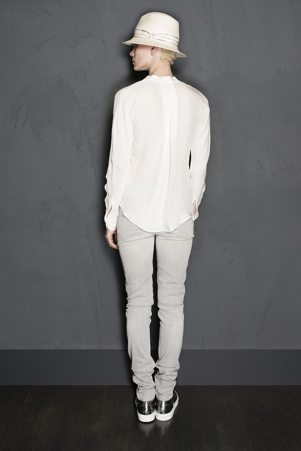 KES Henley V Neck Blouse KES Henley V Neck Blouse