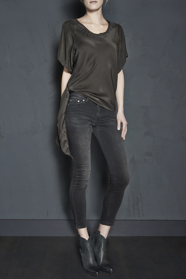 Raglan Side Tie Blouse Raglan Side Tie Blouse