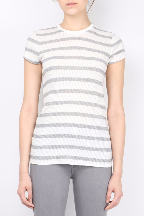 ATM Cap Sleeve Rib Crew ATM Cap Sleeve Rib Crew
