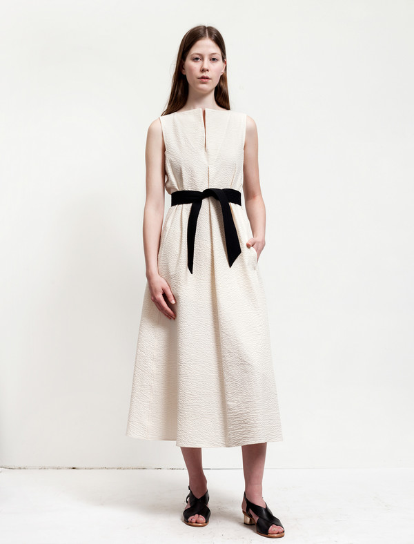 Lemaire Flared Dress Cream Lemaire Flared Dress Cream