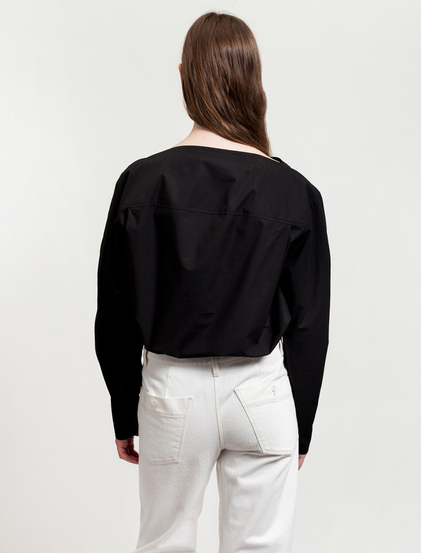 Lemaire Large Sleeve Blouse Black Lemaire Large Sleeve Blouse Black