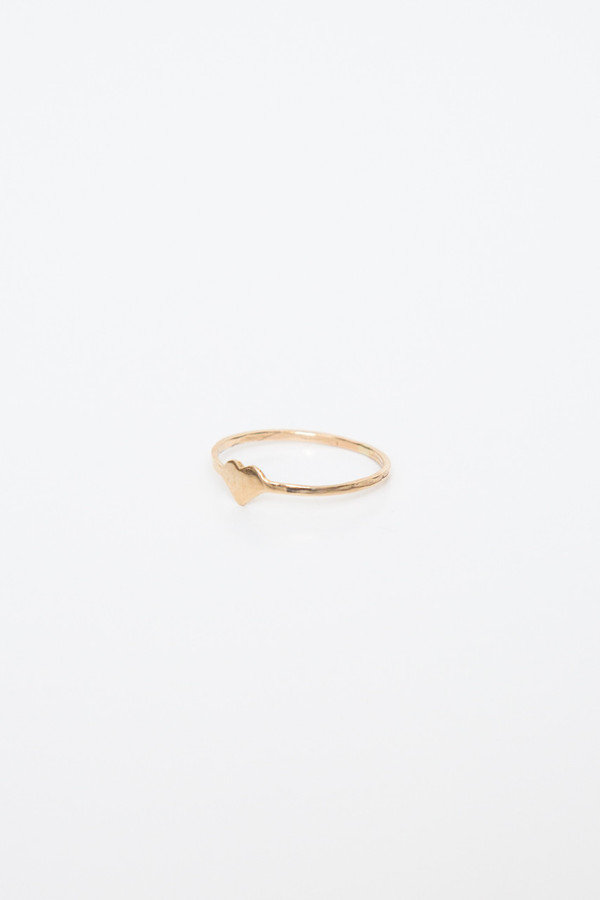 fiat lux 14k heart ring fiat lux 14k heart ring