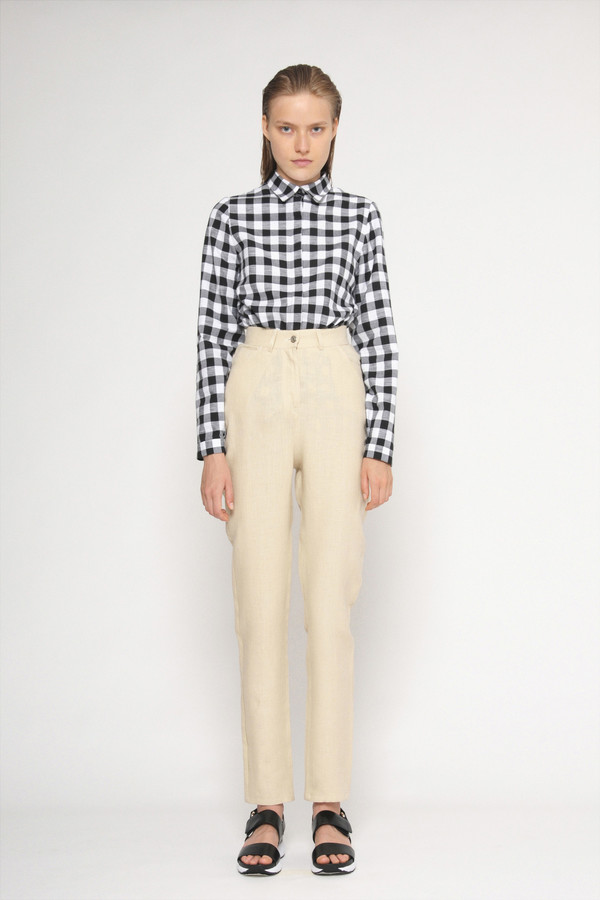 Diarte "Karol" Long Sleeve Checked Blouse Diarte "Karol" Long Sleeve Checked Blouse