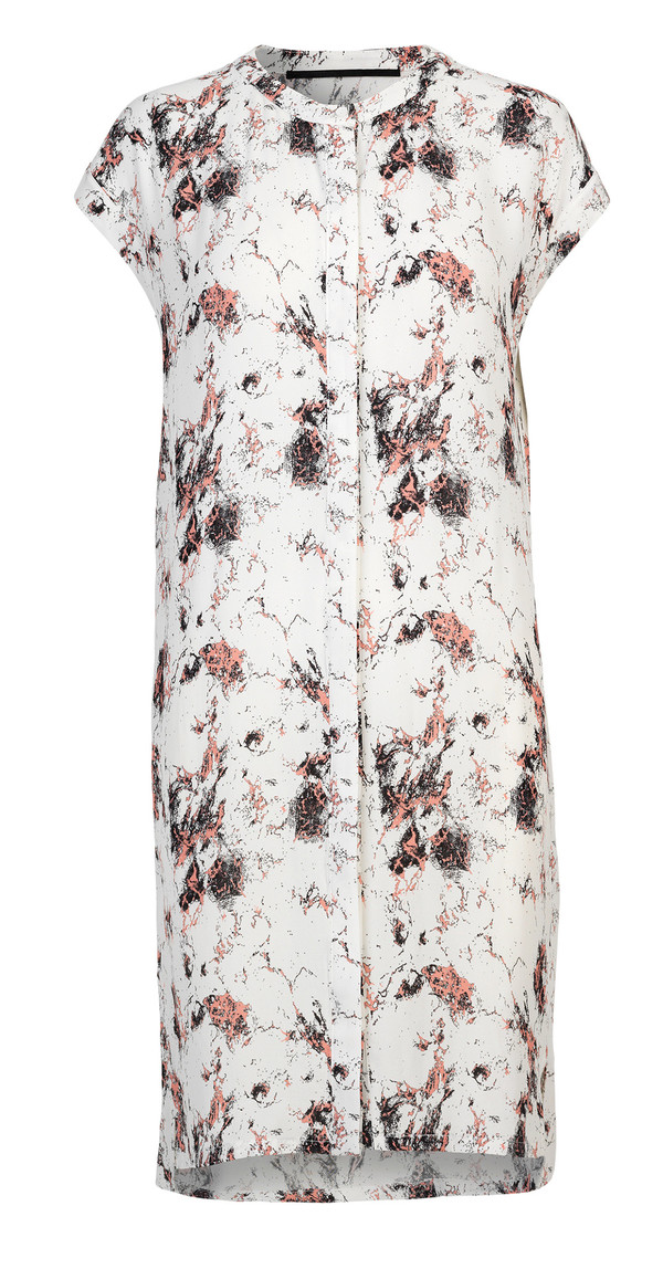 Just Female "New Marble" Short Sleeve Printed Dress Just Female "New Marble" Short Sleeve Printed Dress