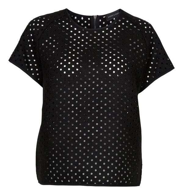 Storm and Marie "Dot" Textured Structured Top Storm and Marie "Dot" Textured Structured Top