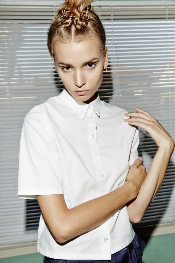 Kimem Poplin Cropped Shirt Kimem Poplin Cropped Shirt