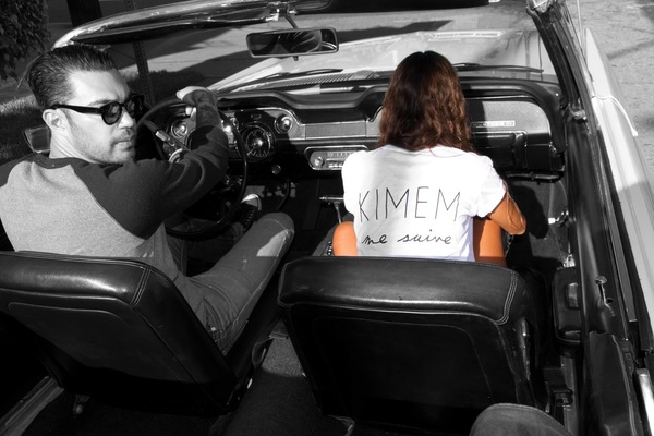 KIMEM me suive print T-shirt KIMEM me suive print T-shirt