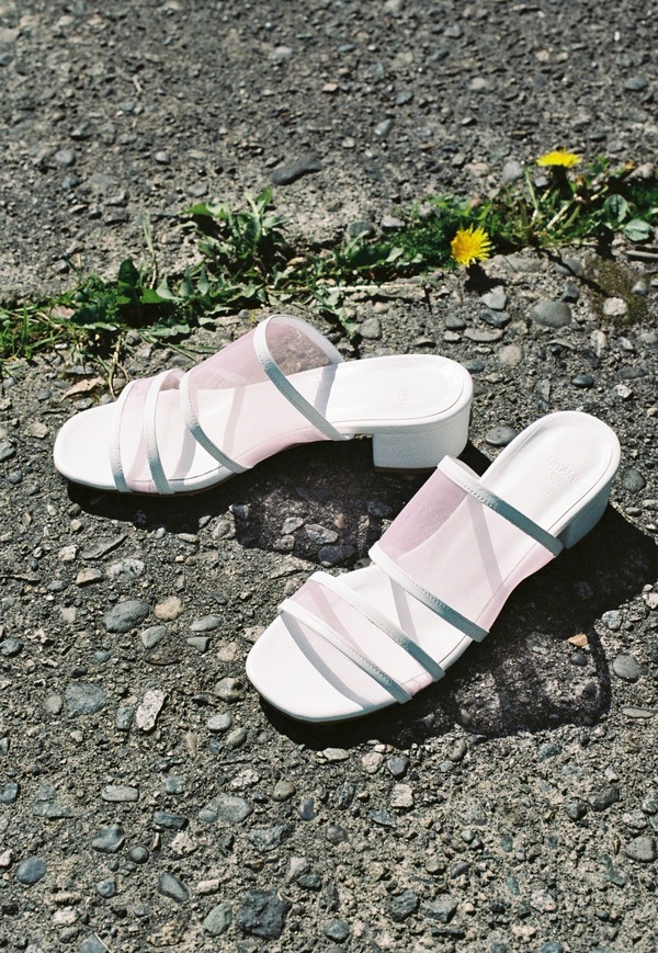 Maryam Nassir Zadeh Martina Slide - white / pink mesh Maryam Nassir Zadeh Martina Slide - white / pink mesh
