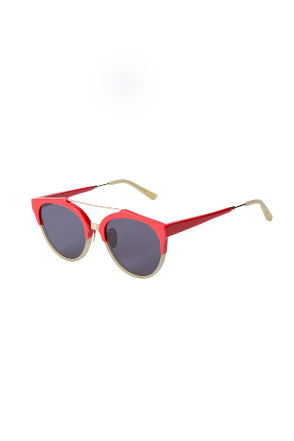 A.D.S.R. Acetate/Metal Red Sunglass A.D.S.R. Acetate/Metal Red Sunglass