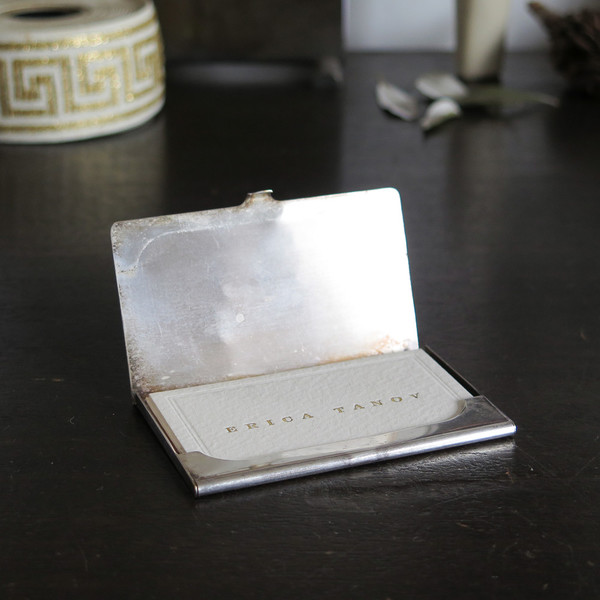 silver monogram cardholder silver monogram cardholder