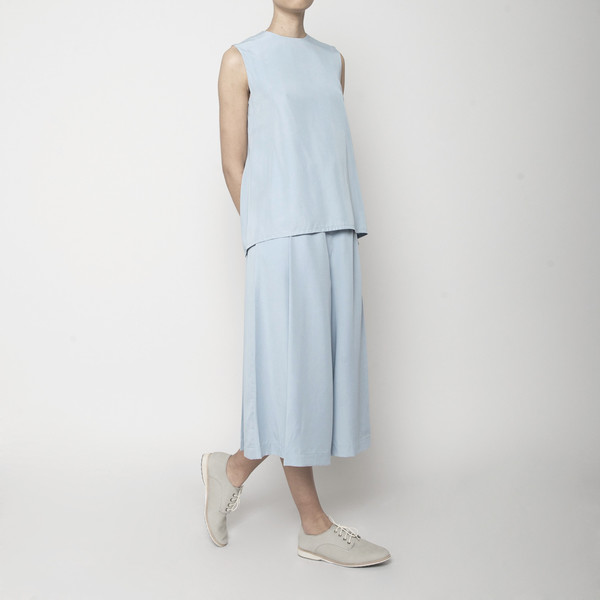 7115 by Szeki Sleeveless Tent Top- Sky Blue SS16 7115 by Szeki Sleeveless Tent Top- Sky Blue SS16
