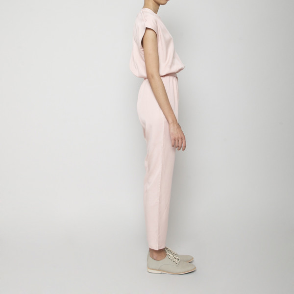 7115 by Szeki V-Neck Jumpsuit- Blush SS16 7115 by Szeki V-Neck Jumpsuit- Blush SS16