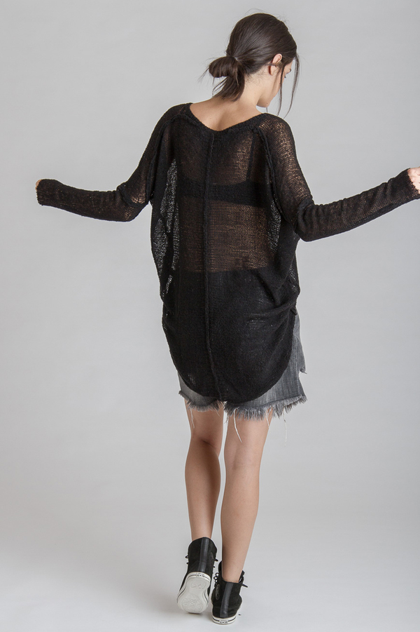 Paychi Guh Sheer Pullover Black Paychi Guh Sheer Pullover Black