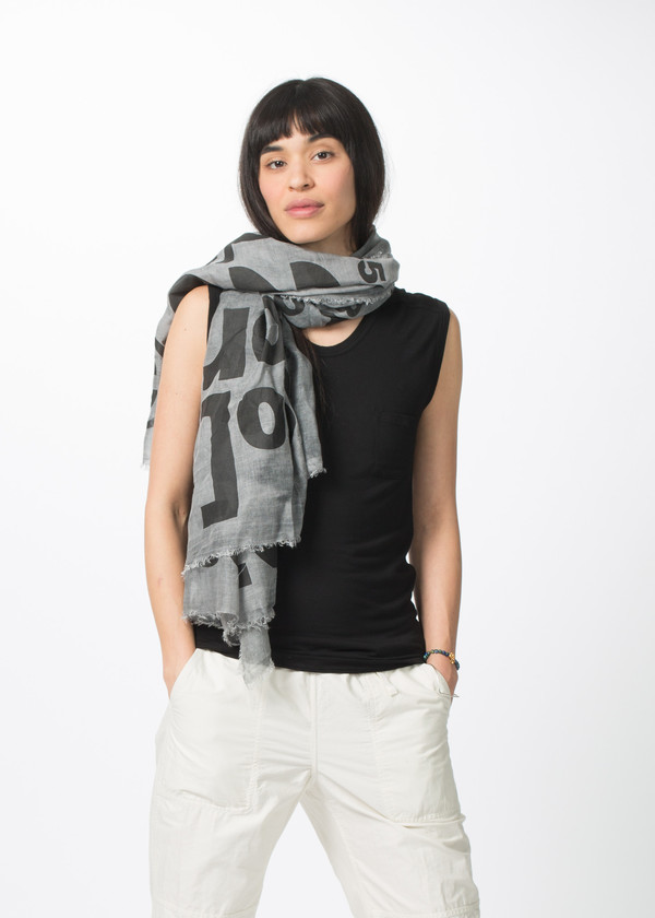 Rundholz BL Large Print Text Scarf Rundholz BL Large Print Text Scarf