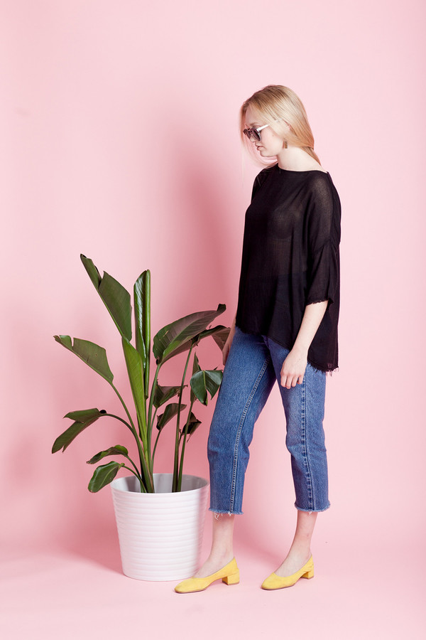 BLACK CRANE SQUARE TOP BLACK CRANE SQUARE TOP