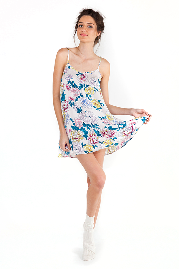 Mink Pink Bedtime Blooms Swing Dress Mink Pink Bedtime Blooms Swing Dress