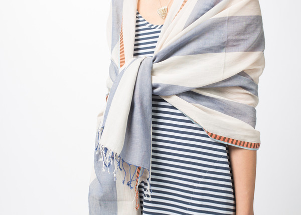 Epice Beach Stripe Scarf Epice Beach Stripe Scarf