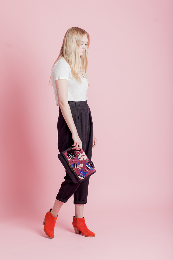 BLACK CRANE LINEN CARPENTER PANTS BLACK CRANE LINEN CARPENTER PANTS