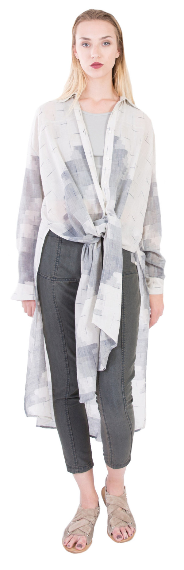 Laura Siegel Long Button Up Kurta Laura Siegel Long Button Up Kurta