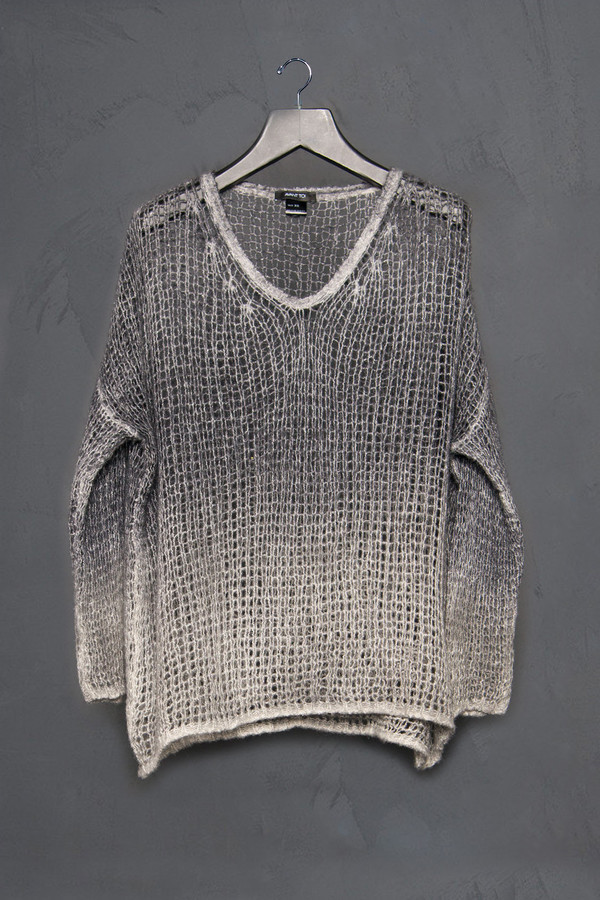 Avant Toi V Neck Open Stich Sweater Avant Toi V Neck Open Stich Sweater