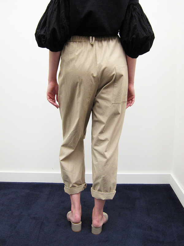 Unisex Rowena Sartin Split Knee Pant w/Back Loop, Khaki Unisex Rowena Sartin Split Knee Pant w/Back Loop, Khaki