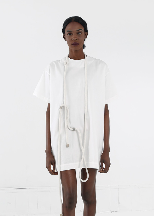 Delfina Balda White Paradiso Tunic Tee Delfina Balda White Paradiso Tunic Tee