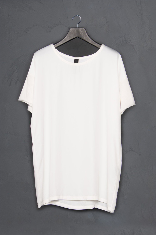 Roque Crew Neck Silk Tee Roque Crew Neck Silk Tee