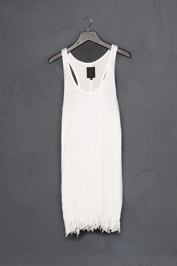 Thom / Krom Racer Tank with Drop Stitch Hem Thom / Krom Racer Tank with Drop Stitch Hem