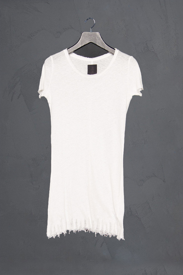 Thom / Krom Raw Edge Drop Stitch Hem Tee Thom / Krom Raw Edge Drop Stitch Hem Tee