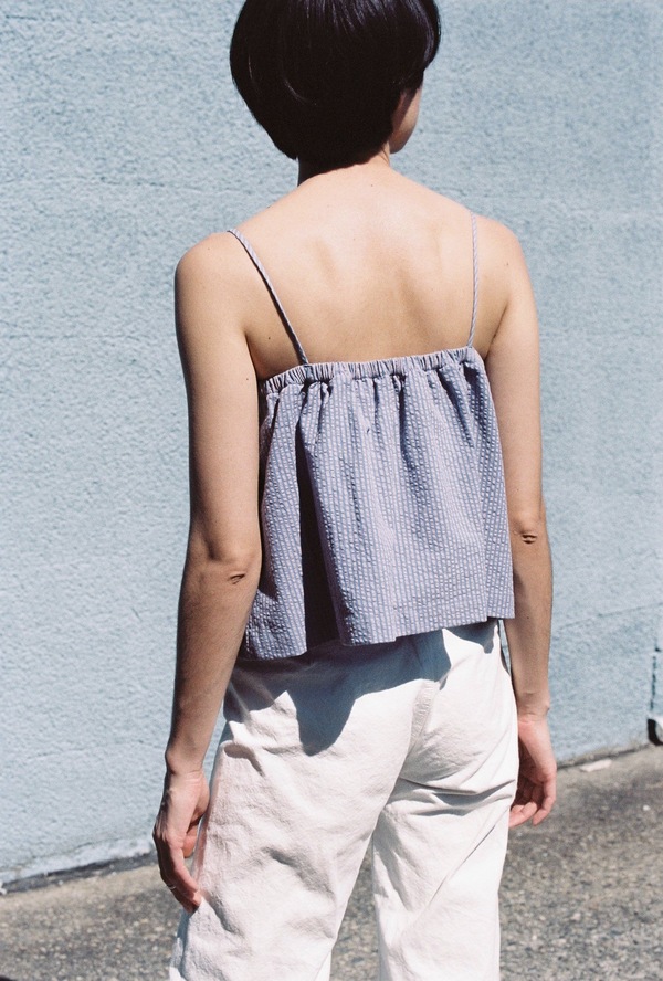 Luisa Et La Luna Laia Top - seersucker stripe Luisa Et La Luna Laia Top - seersucker stripe