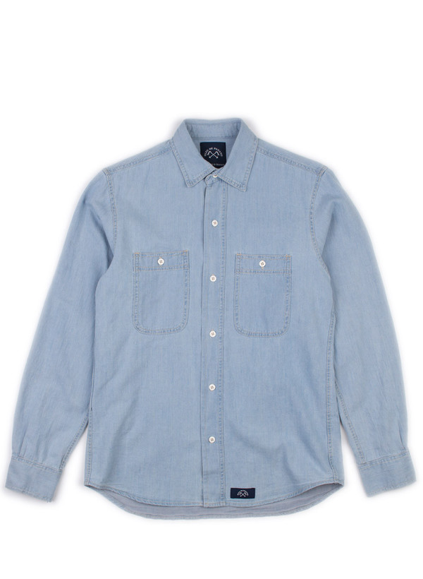Men's Bleu De Paname Chemise 2 Poches Bleached Men's Bleu De Paname Chemise 2 Poches Bleached