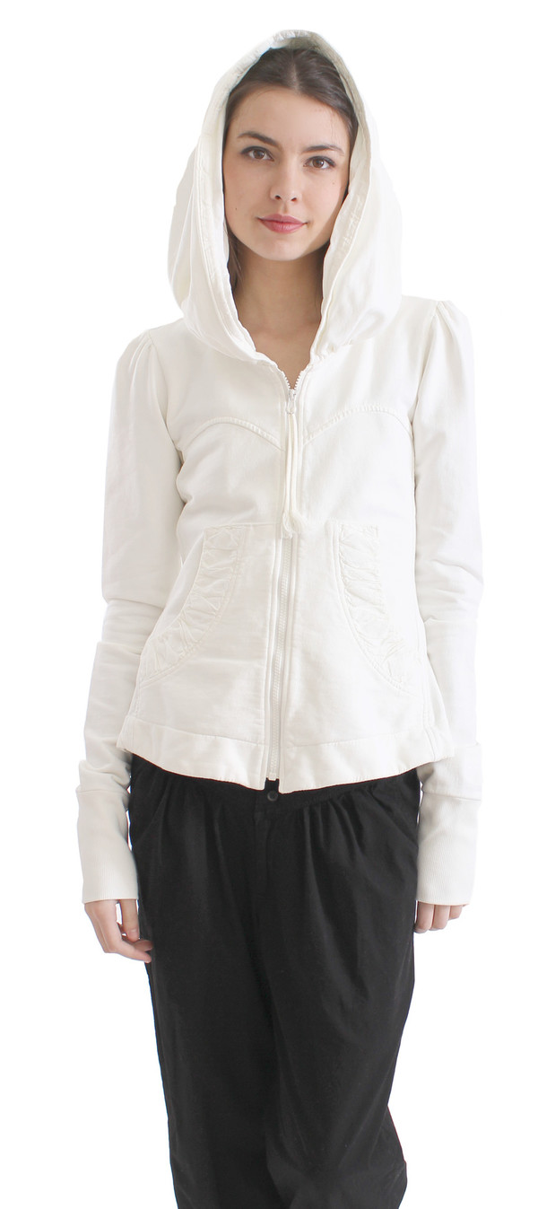 Prairie Underground Cloak Hoodie in White Prairie Underground Cloak Hoodie in White