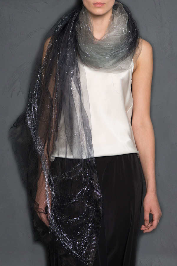 Faliero Sarti Silver Thread Dionisio Ombre Scarf Faliero Sarti Silver Thread Dionisio Ombre Scarf