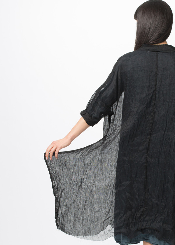 Rundholz Sheer Linen Blend Dress Rundholz Sheer Linen Blend Dress