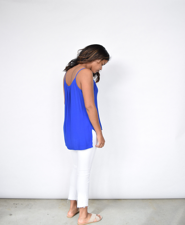 Fifteen Twenty Spaghetti Strap Drape Top Fifteen Twenty Spaghetti Strap Drape Top