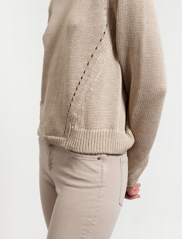 Acne Studios Womens Phora Chunky Sweater - Beige Acne Studios Womens Phora Chunky Sweater - Beige