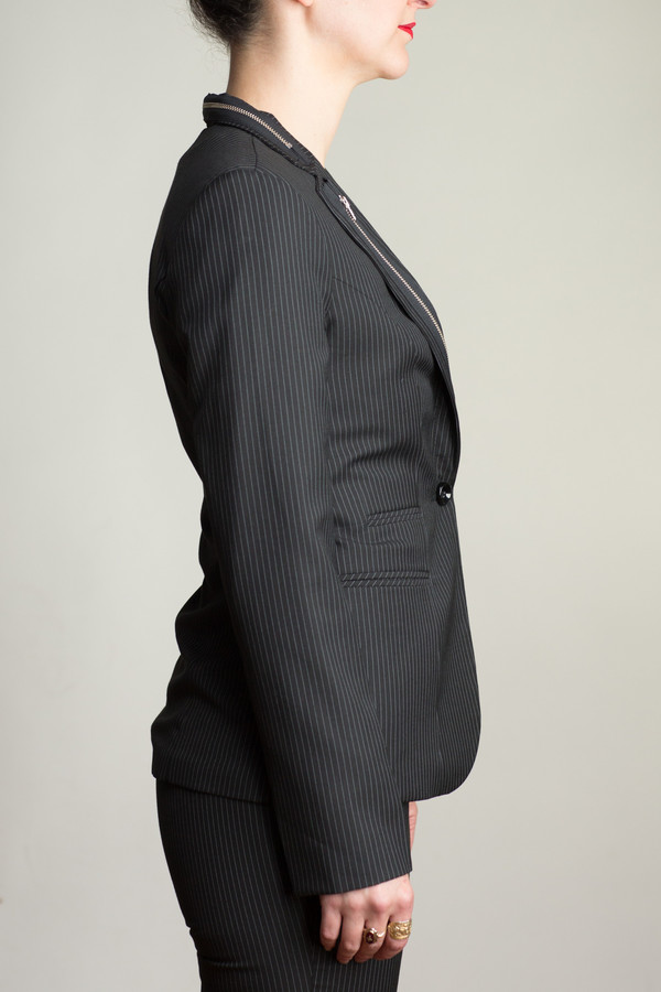 Any Old Iron 3 Piece Pin Stripe Zip Suit Any Old Iron 3 Piece Pin Stripe Zip Suit