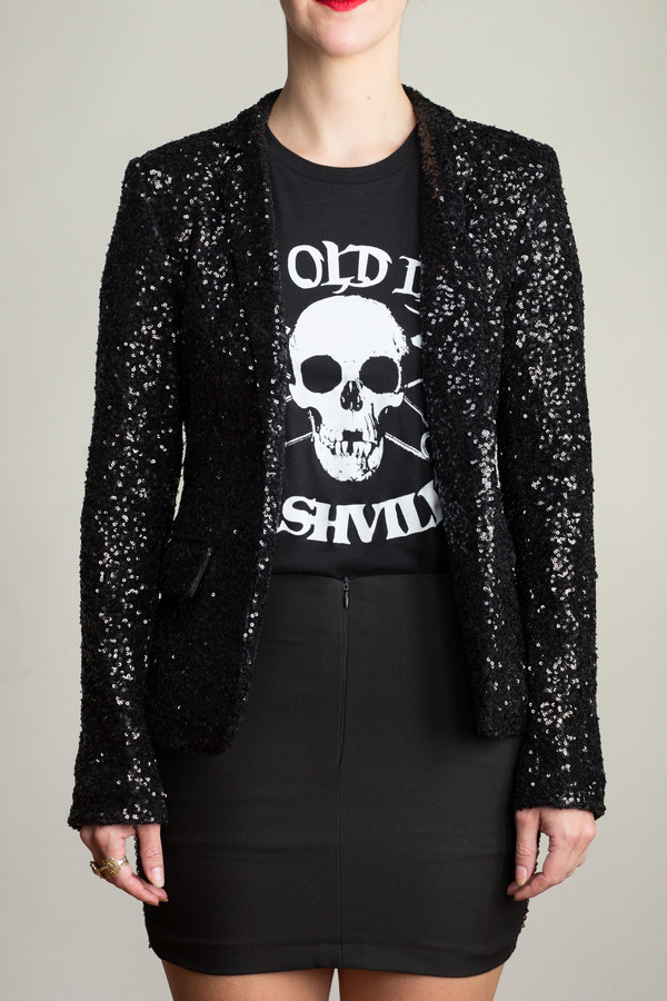 Any Old Iron Black Sequin Jacket Any Old Iron Black Sequin Jacket