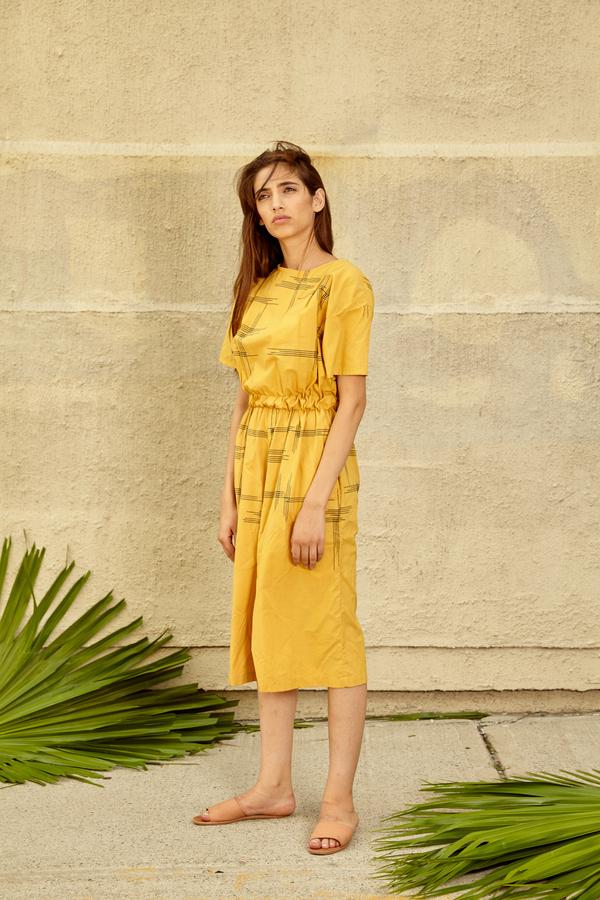 Tantuvi Gathered Jumpsuit- Sunray Tantuvi Gathered Jumpsuit- Sunray
