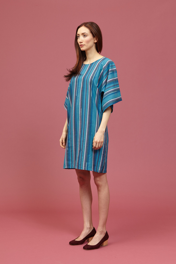 Tantuvi Kimono Dress (Striped Emerald) Tantuvi Kimono Dress (Striped Emerald)