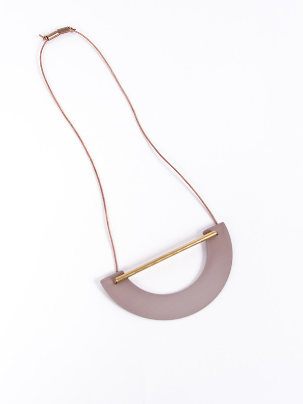 Ladies & Gentlemen Big Arch Necklace Mauve Ladies & Gentlemen Big Arch Necklace Mauve