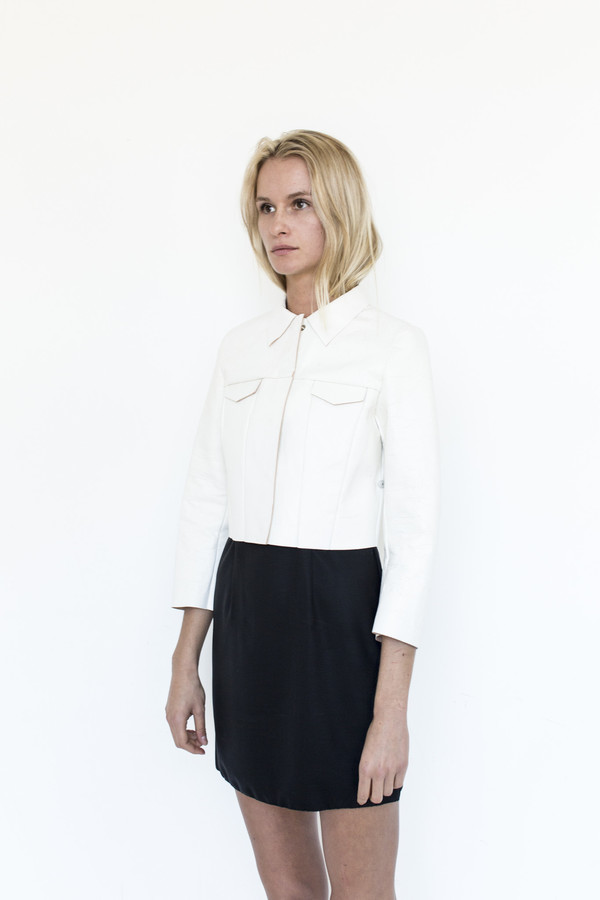 Gabriela Coll Garments Hand-lacquered Leather No.8 Jacket Gabriela Coll Garments Hand-lacquered Leather No.8 Jacket