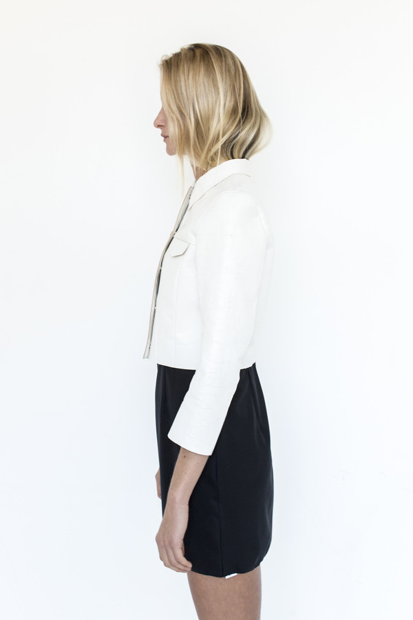 Gabriela Coll Garments Hand-lacquered Leather No.8 Jacket Gabriela Coll Garments Hand-lacquered Leather No.8 Jacket