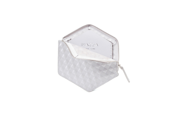 Nº31 Hexa Wallet Chequered in Light Gray Nº31 Hexa Wallet Chequered in Light Gray