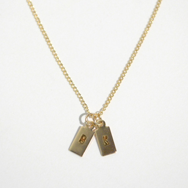 Gem & Blue - Initial Necklace Gem & Blue - Initial Necklace