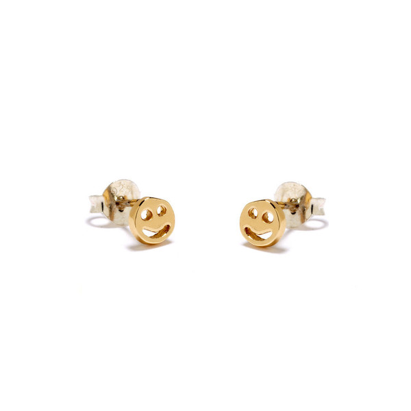 Bing Bang NYC - Smiley Face Studs Bing Bang NYC - Smiley Face Studs
