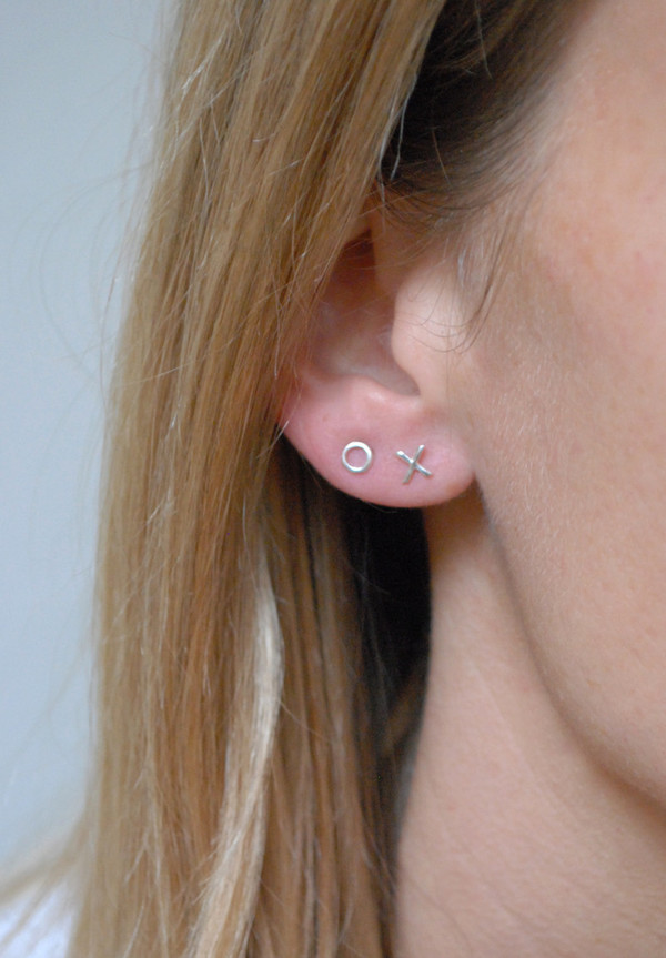 Bing Bang NYC XO Studs - Yellow Gold or Silver Bing Bang NYC XO Studs - Yellow Gold or Silver
