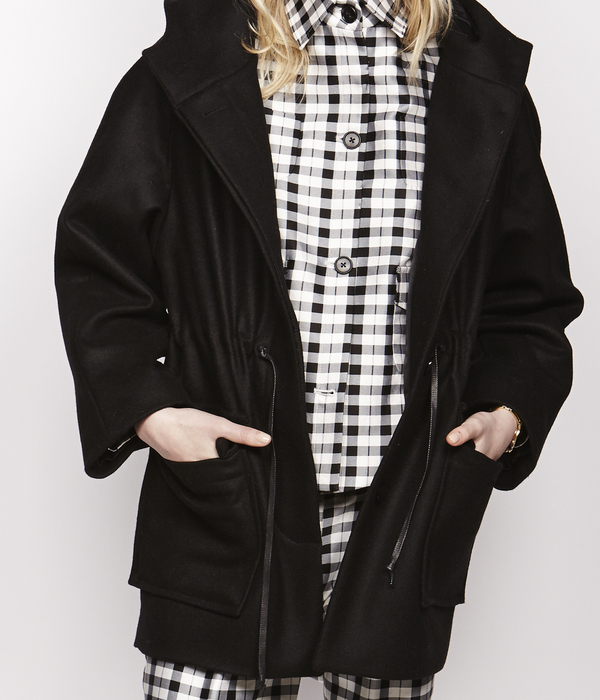 Nikki Chasin Wool Anorak Hooded Coat Nikki Chasin Wool Anorak Hooded Coat