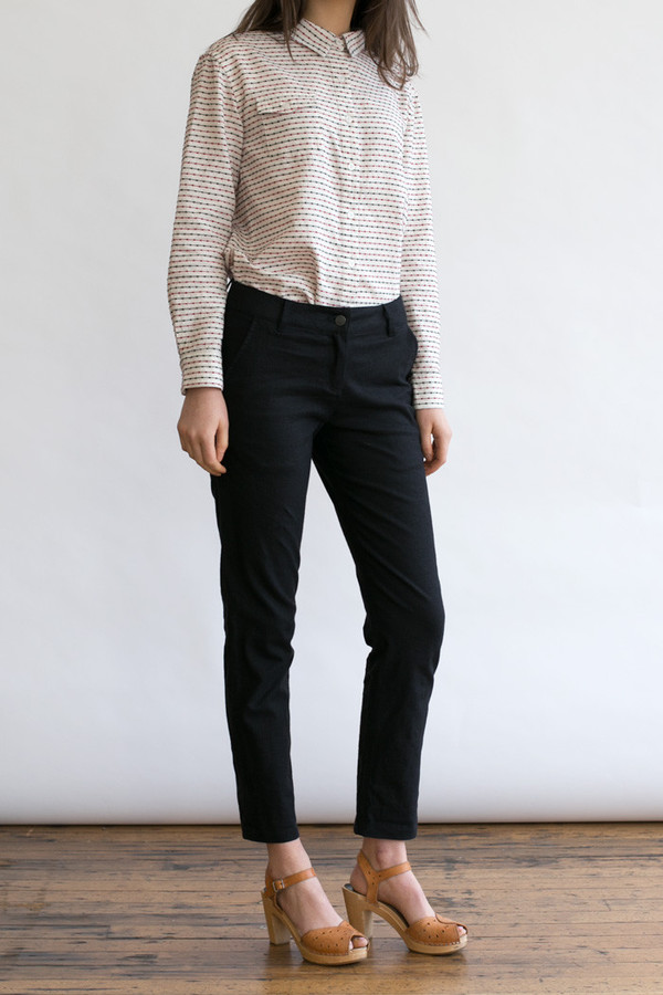 Bridge & Burn Market Trouser Black Linen Bridge & Burn Market Trouser Black Linen